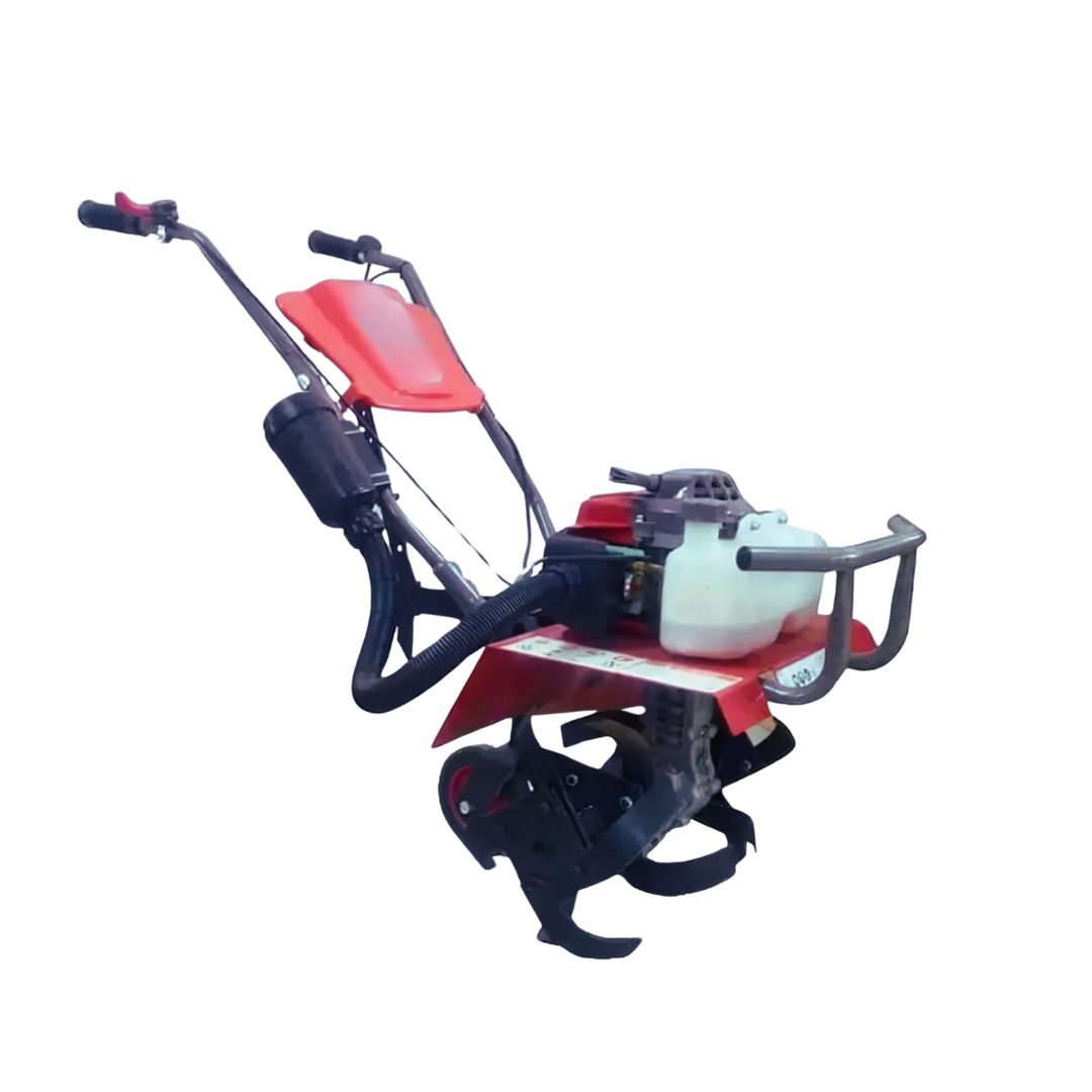 Latson Heavy Duty 63CC, 3HP, 2 Stroke Petrol Engine Mini Power Tiller with Carbon Steel Blades For Agricultural Purposes