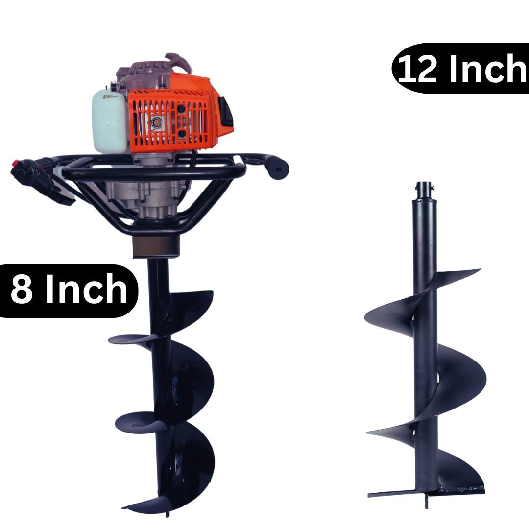 Latson 63cc Earth Auger with 8 Inch & 12 Inch Planter| EA-63-200+300