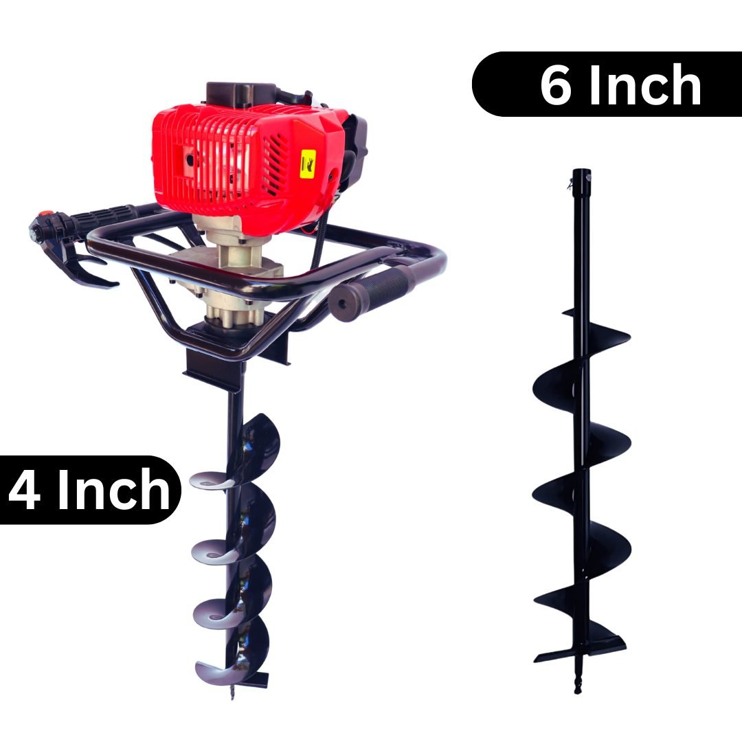 Latson 52cc Earth Auger with 4 Inch & 6 Inch Planter| EA-52-100+150