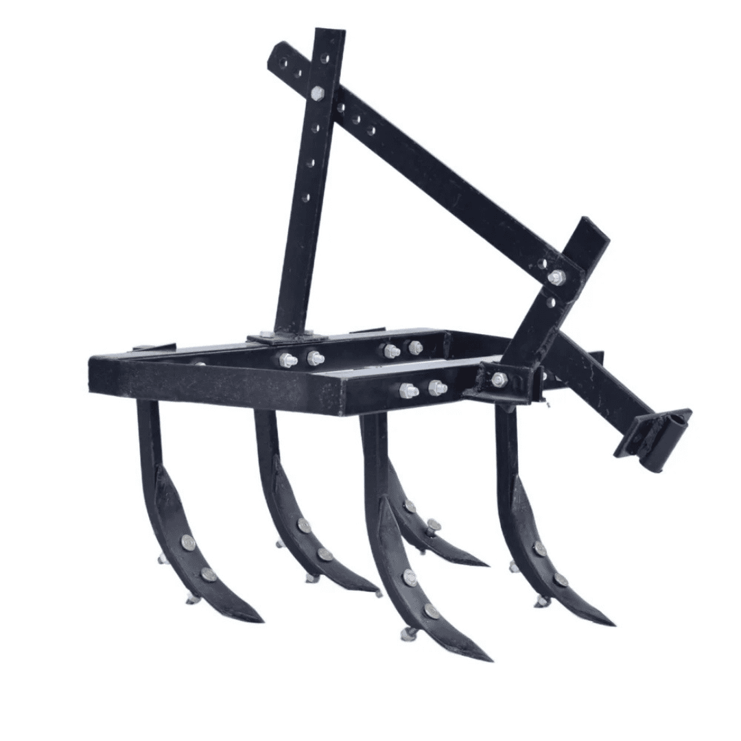 Mild Steel Economy 5 Tyne Adjustable Cultivator Attachment for 5 to 12 HP Power Weeder