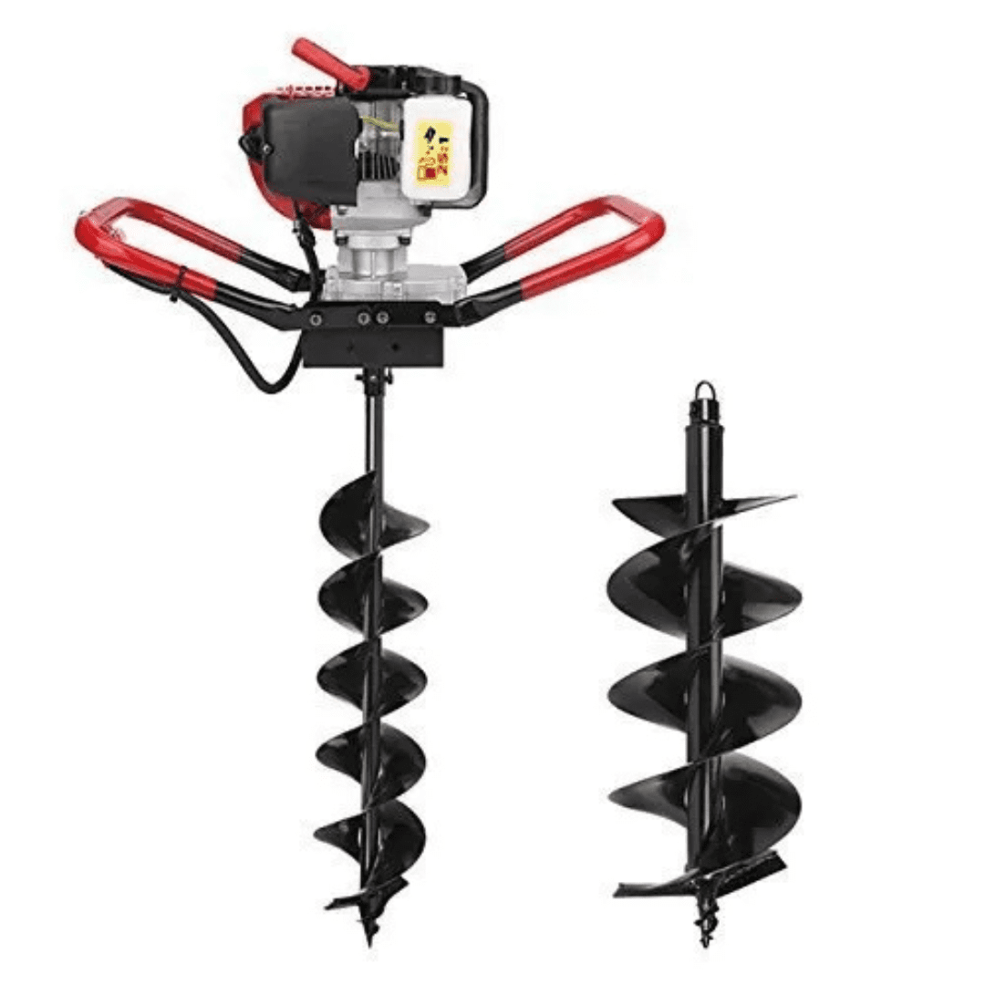 Latson, Earth Auger Attachment for Brush Cutter with 6 inch Drill Bit