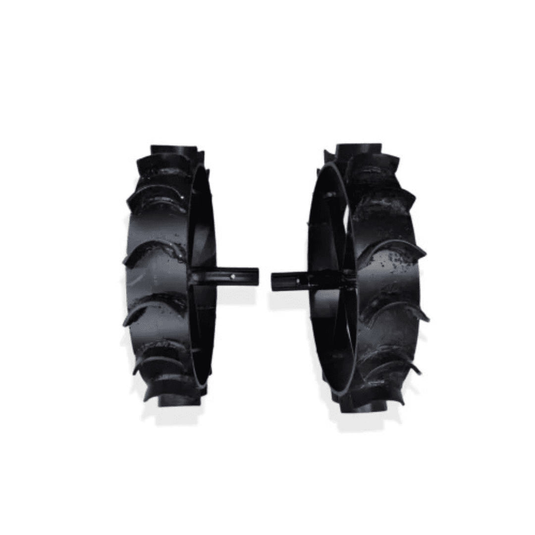 Latson Heavy Duty 2 Pcs of 12 inch Iron Wheel for 5 to 9 HP Petrol Power Tiller