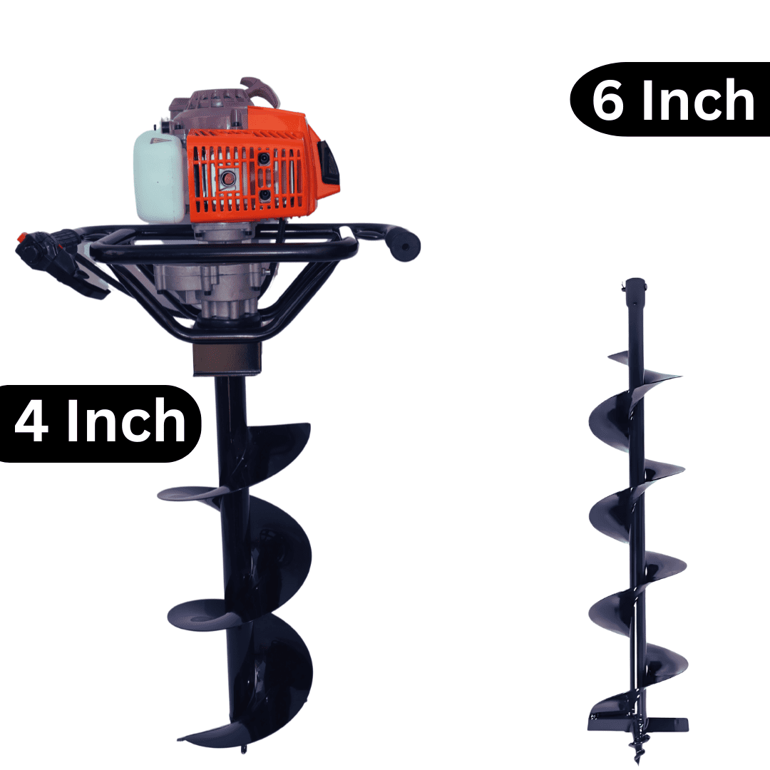 Latson 63cc Earth Auger with 4 Inch & 6 Inch Planter| EA-63-100-150