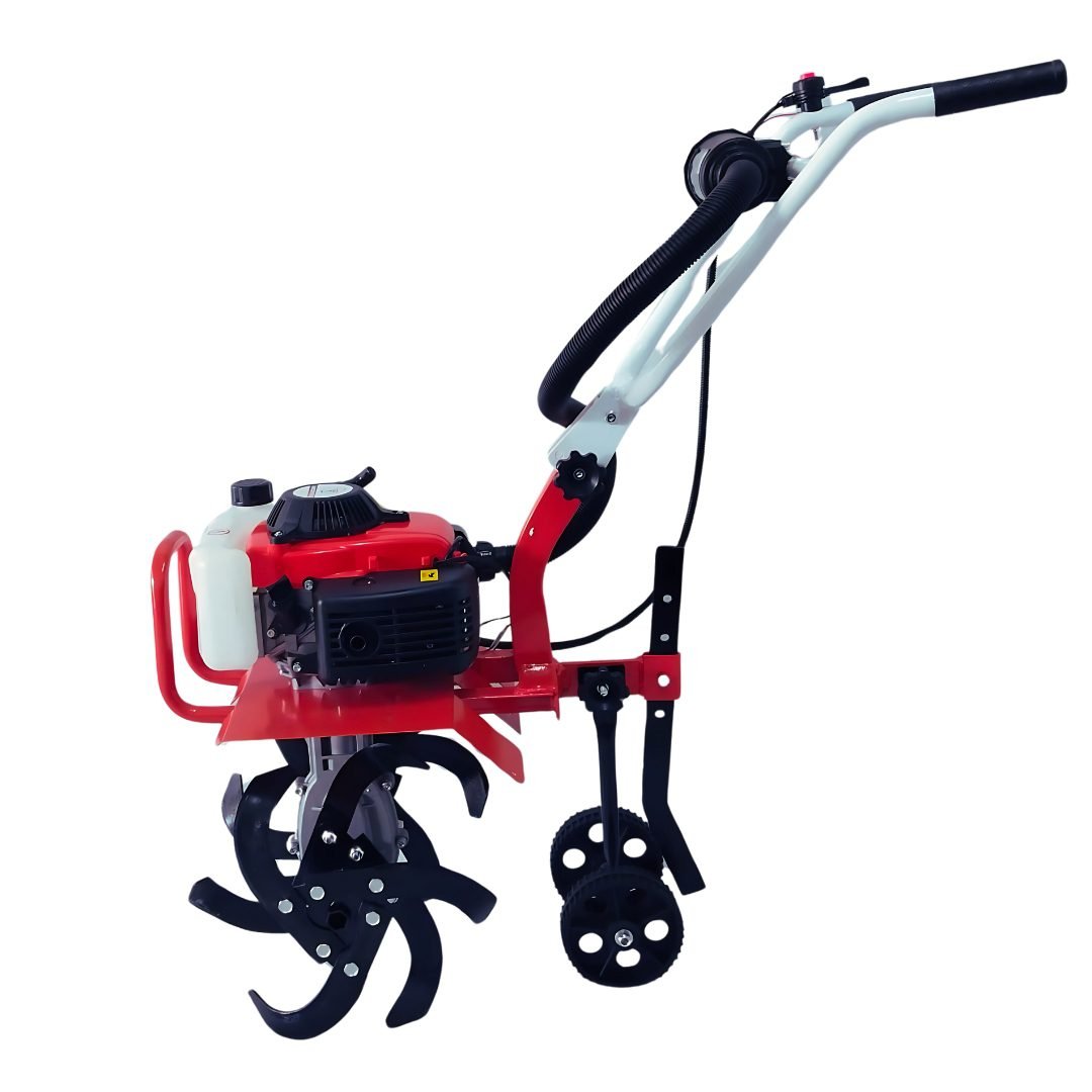 Heavy Duty 82 CC 4 Stroke Mini Power Tiller With 15 Inch (38.1 cm) Rotavator
