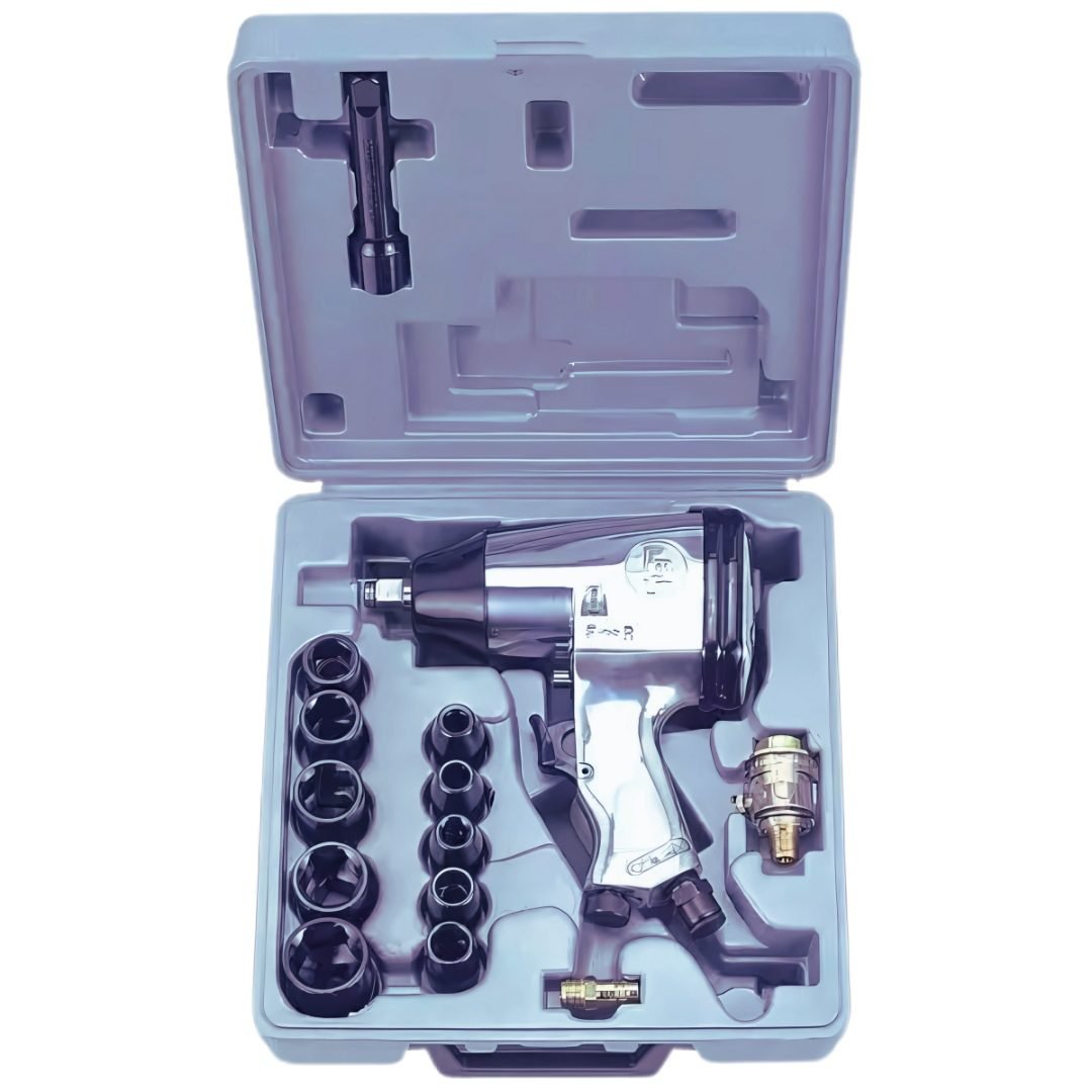 Akari 1/2 inch 17 Pcs Air Impact Wrench Kit, 7000 RPM Speed & 340 Nm Max. Torque (AT-IW-01K)
